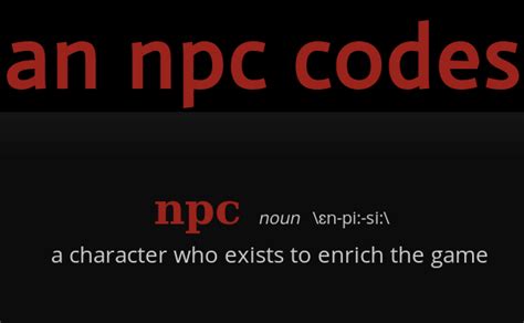 npcs codes|Npcs codes .